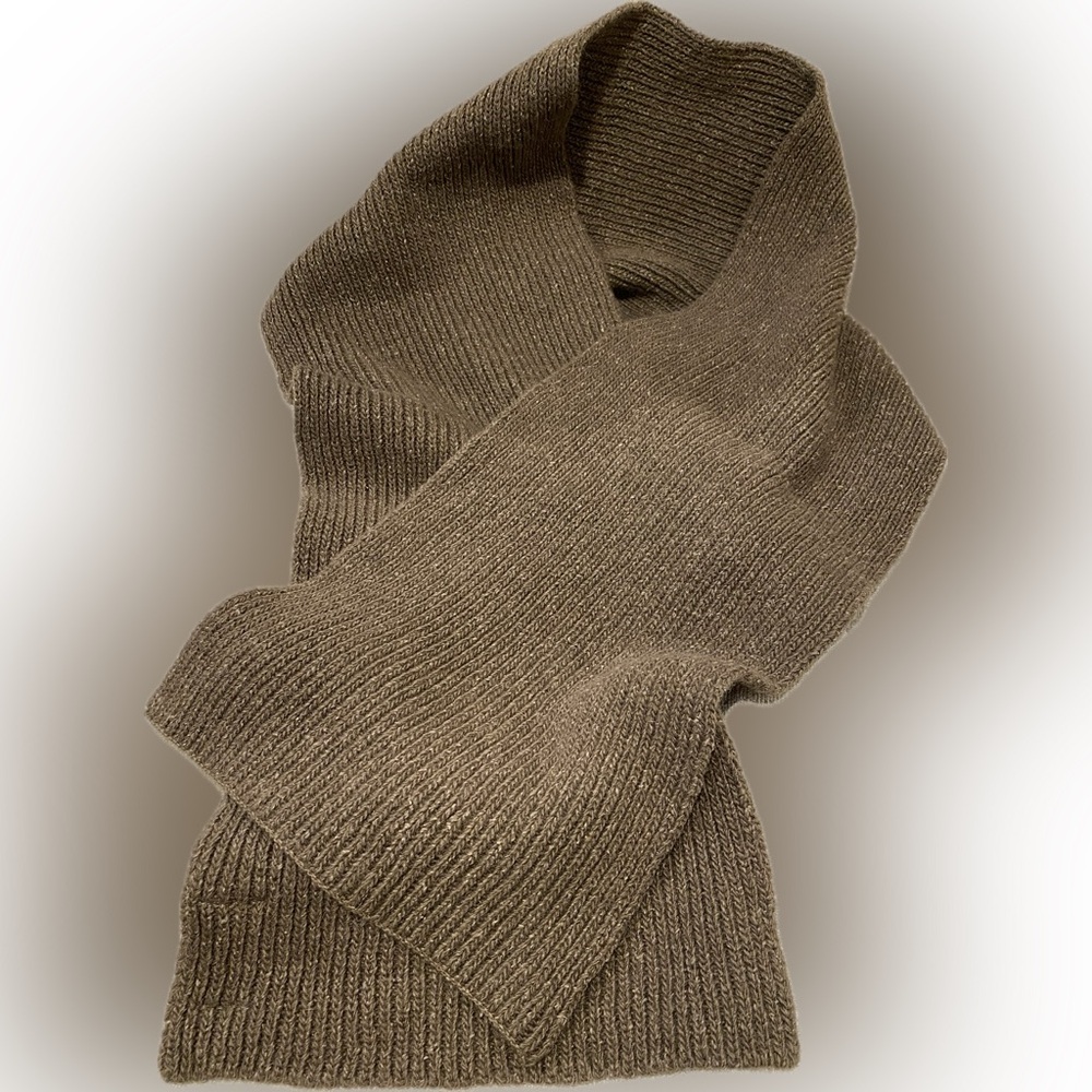 Classic Wool Knit Scarf, handmade in Ireland